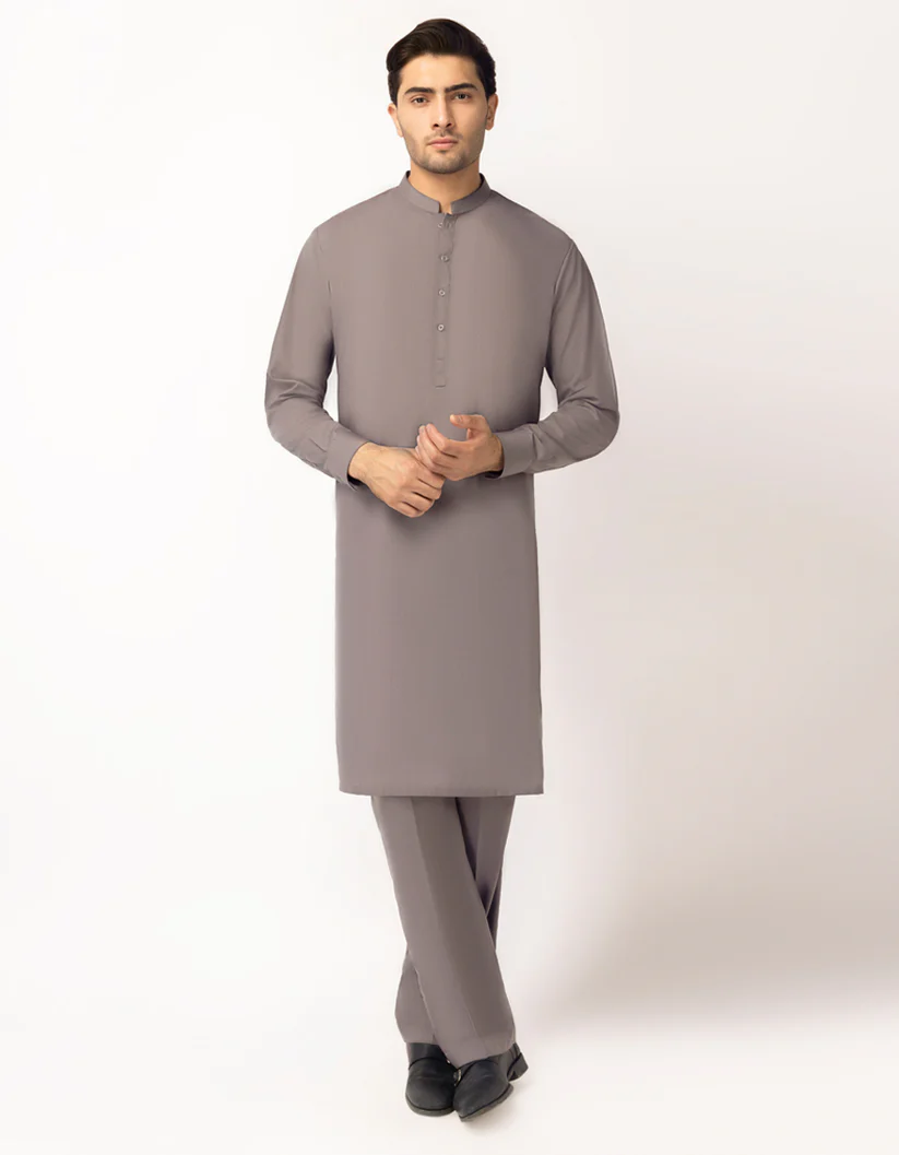 Taupe shalwar kameez