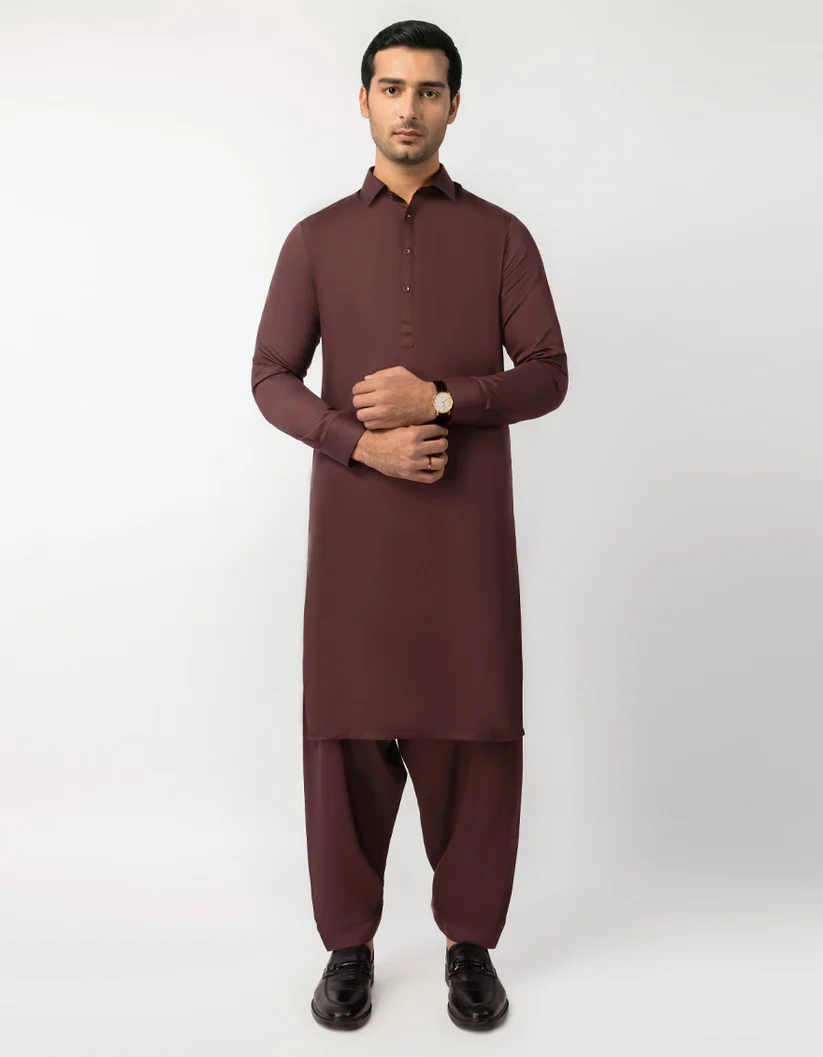Maroon shalwar kameez