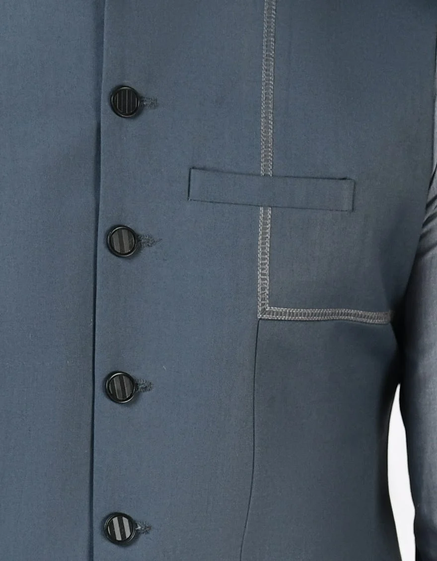 Waistcoat button and pocket detail